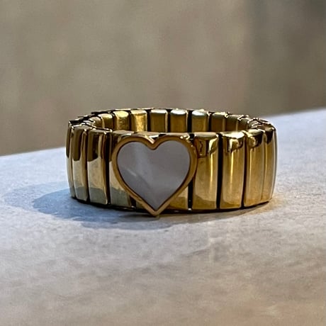 2503RG0591 / Flat Heart point ring（Gold）