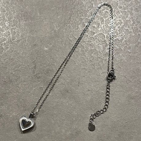 2502NC0289 / Shell heart motif Necklace（Silver）
