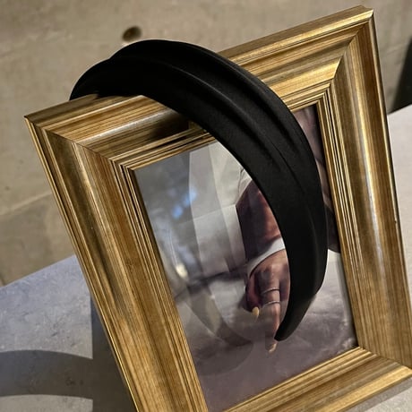 2503HA0058（S）/ Satin line headband（Black)