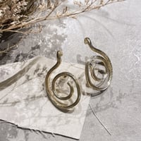 Hook scroll motif Pierce（Gold） / 2110-PR0529