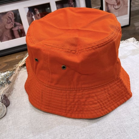 2409HW0055(S)/ Washed Bucket hat（Orange）