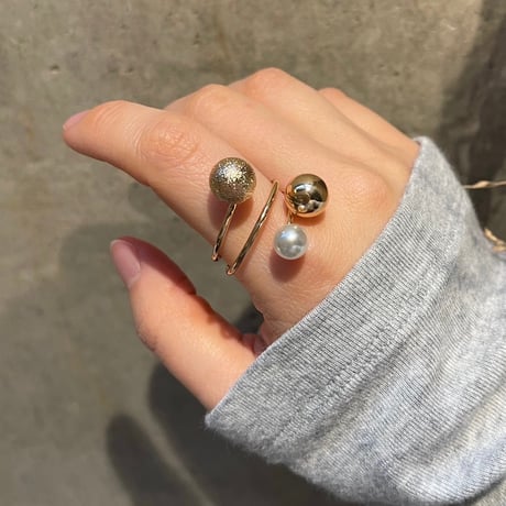 アクセサリー lacquer pearl artisan ring size50 CATEGORY Pearl | Calinouu Online Store