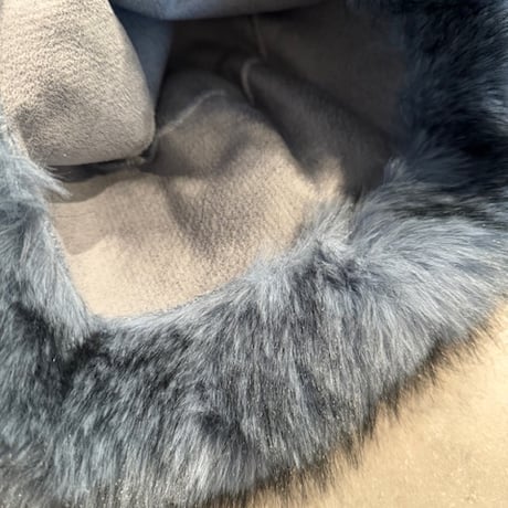 2510KC1022(S) / Mix Fur Hat（Blue/Black）