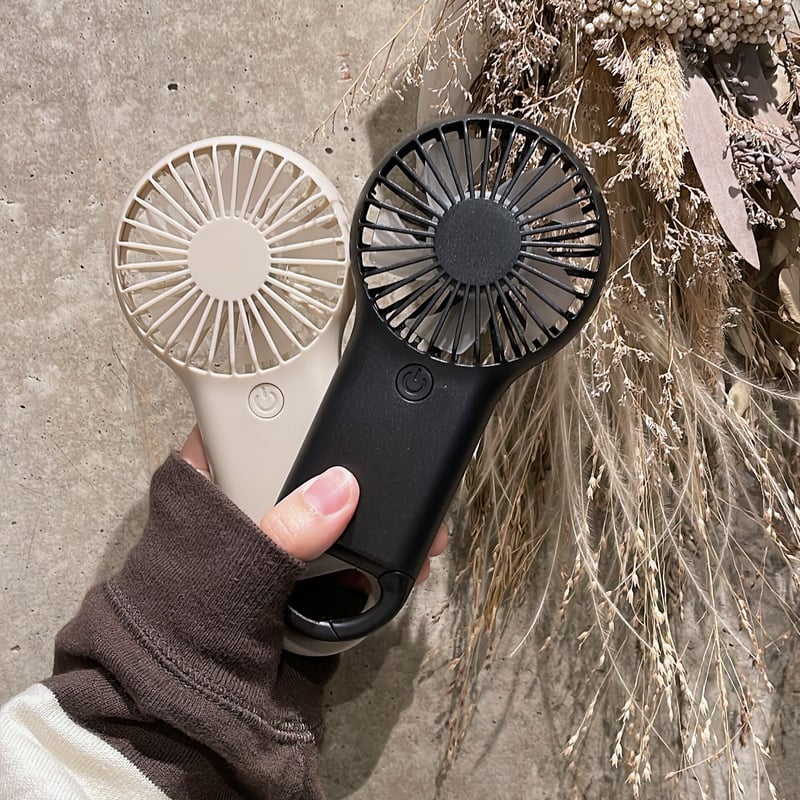 23SSGS002 / Karabiner handy fan（Black） | Calino