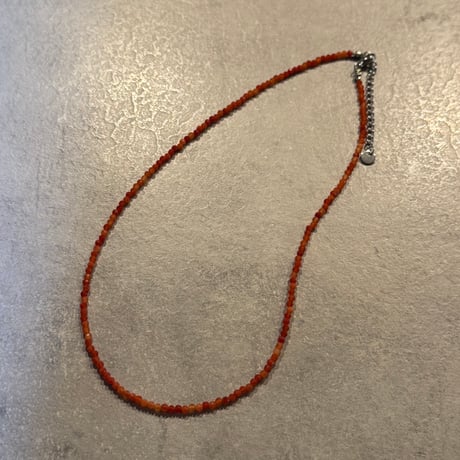 2503NC0327／ natural stone  necklace（carnelian)