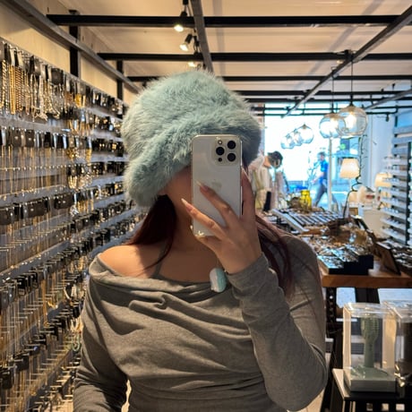 2409HW0050(S)/ Volume fur hat #2（Blue）