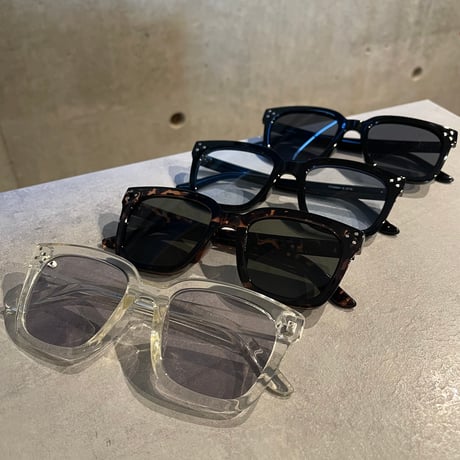 SE26SG_CA015（S） /  Square Frame Sunglasses (Clear Champagne/Md.Gray)