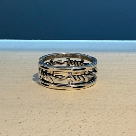 2604RG0762 / Double line rope ring（Silver）