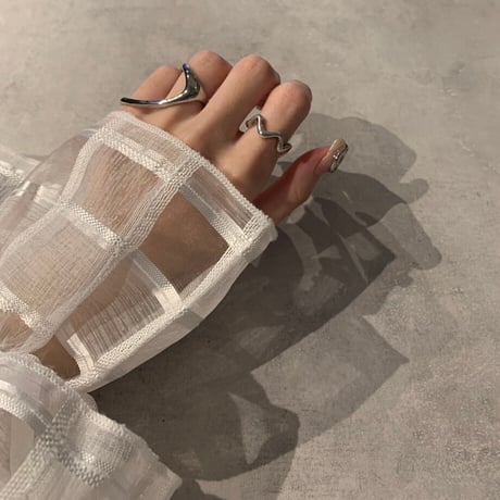 Double finger ring（SILVER） / 2101_RG0054
