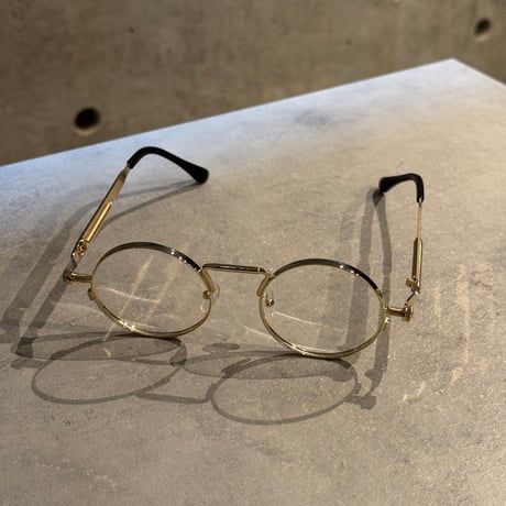 SE25SG_CA017（S） / Round  Design Sunglasses (Gold/Clear)