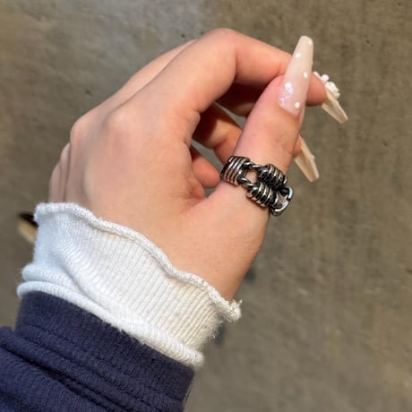 2505RG0634 / Double line Wrap ring（Silver）
