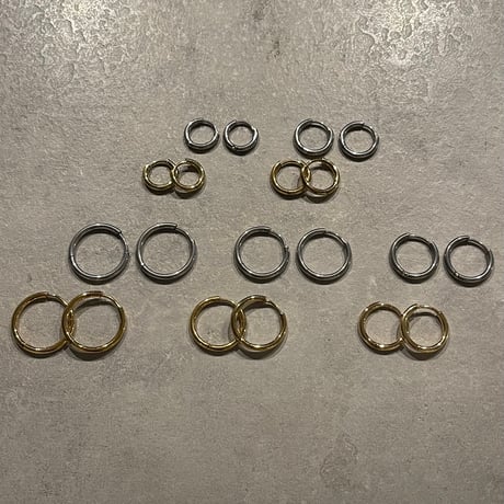 2601PR0835 #C / Stainless hoop pierce（ID12mm/T2mm） /（Gold）
