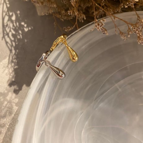 EC105 / Metal mini drop Earcuff(Gold)