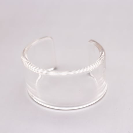 Acrylic Resin Geometric Open Bangle（Clear）/ 2109_BR099
