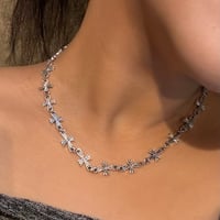 2510NC0363 /  Cross chain Necklace（Silver）