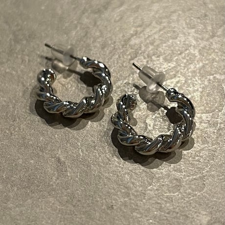 2503PR0751 / Twist mini hoop Pierce（Silver）