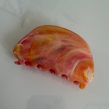 2606HA0089(S)/ Marble color Hair Clip（Orange）