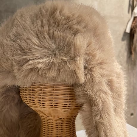 2510KC130104(S) / 2way volume flight fur cap（Beige）