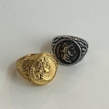 【Select】IM24AC_RG008 / Vintage coin ring（Silver）