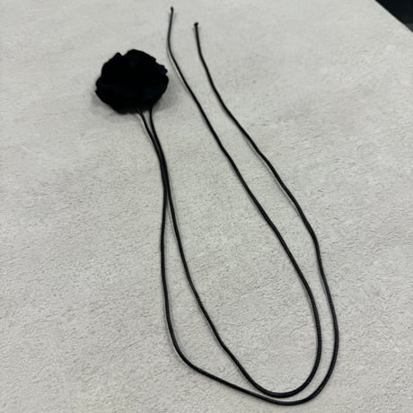 2407NC0255 / Flower choker （Black）