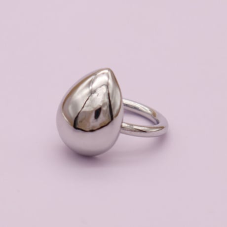 Rounded teardrop Ring（Silver） /   2105_RG040