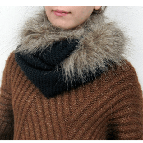 2411GS023(S)/ Knit fur Stall (Gray)