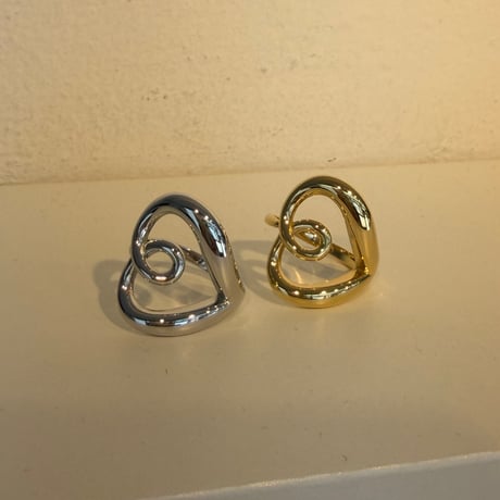 2605RG0787 / Twist heart ring（Gold）