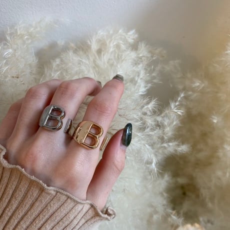 Initial ring（PINK GOLD / B） /   2100-RGGL045