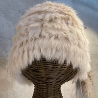 2502HW0073(S) / Rabbit fur volume hat（Ivory）