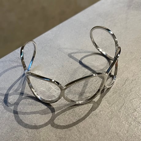 2505BR0083 / Circle design bangle（Silver）