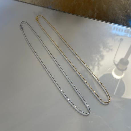 2405NC0249 / Screw chain necklace / Silver925（Silver）