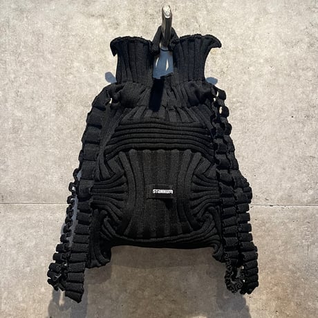 2610BG053(S) / Shirring knit 2way Bag (Black)