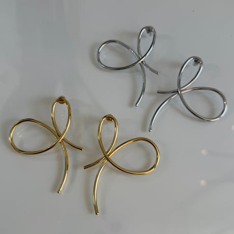 2604PR0844 / Wire ribbon pierce（Gold）