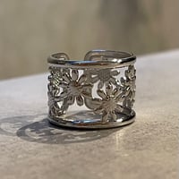 2506RG0651 / Flower design ring（Silver）