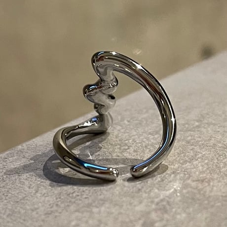 2510RG0685 / Length wave design Ring（Silver）
