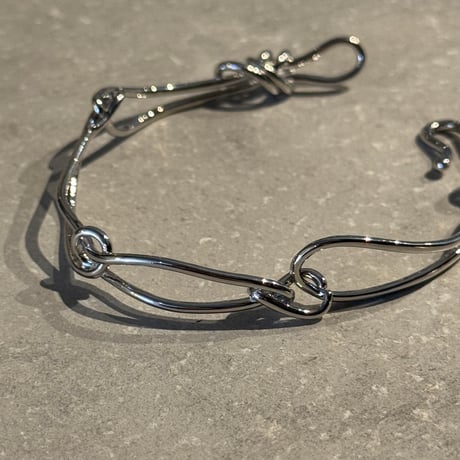 2504BR0081/ Knot wave bracelet（silver)