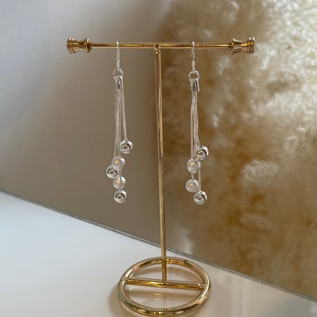 2401PR0633 / Irregular mini ball Pierce（Silver）