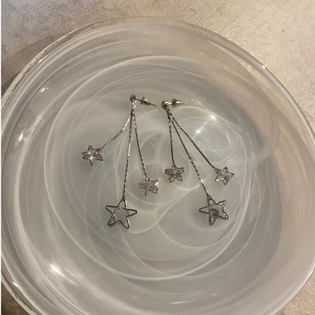 Three star drop Pierce（Silver） / 2211_PR0539