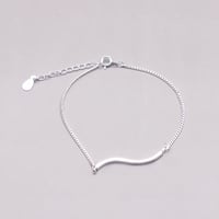 Wave Charm Chain Bracelet（Silver）/ 2109_BR100