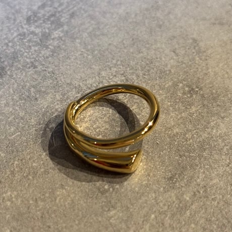 2503RG0592 / Flat  cross point ring（Gold）