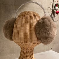 2412GS030(S)/ Pearl band fur ear muffler（Beige）