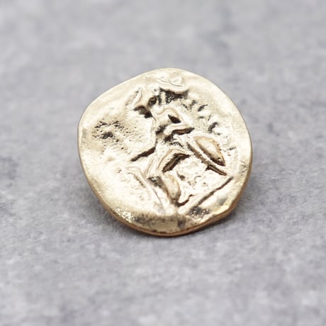 Vintage Disco Coin Minimalist Earrings（GLD） / 2102_ER102