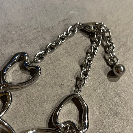 2508BR0092 / Heart motif Connect bracelet（Silver）
