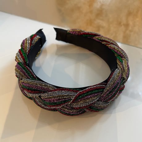 2401HA0043 / Twist glitter color headband（Multicolor）