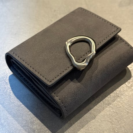 2509GS040(S)/ Point Tri-fold Wallet（Gray)