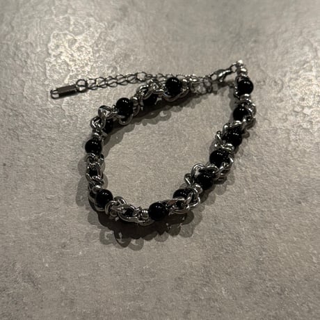 2511BR0105 /Black Pearl Bracelet（Silver）