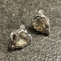 2302_ER0135／Yellow Heart Design Clip Earings（Silver）