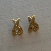 2604PR0845 / Round cross pierce（Gold）