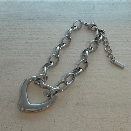 2606BR0141 / Heart motif chain Bracelet（Silver）