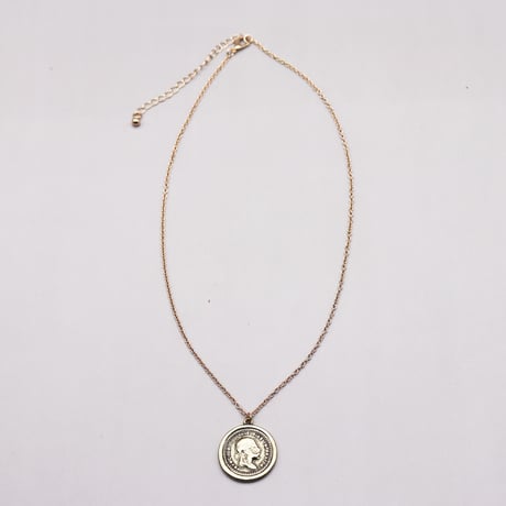 Vintage Coin Long Necklaces（Gold）/ 2109-NC089